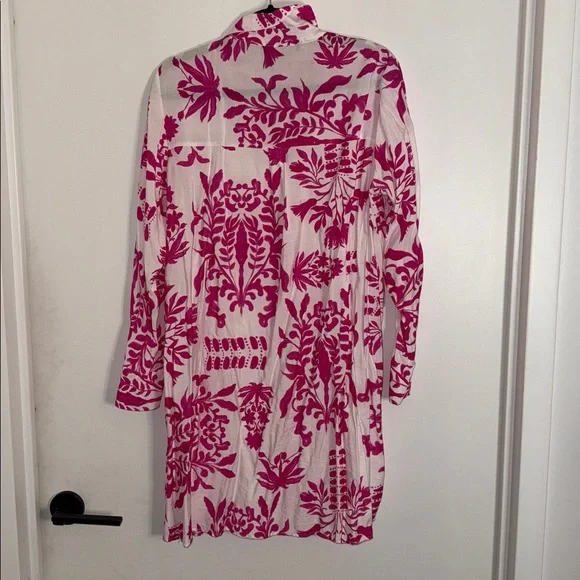 Zara Floral Button Down Shirt Dress - Picture 5 of 8